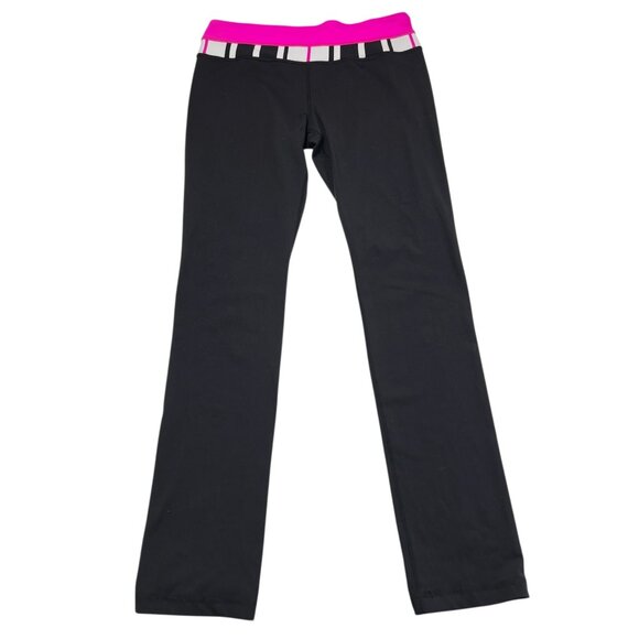 Lululemon Quilted Hem Vintage OG Groove Pant Black Size 8 Tall - Picture 1 of 6